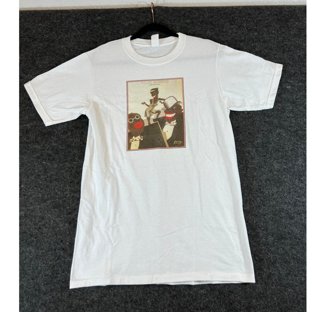 VTG 80s Folies Bergere Josephine Baker Paul Colin Jazz Art Tee TShirt Mens Small